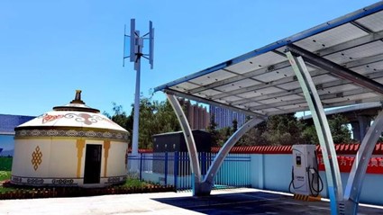 Sinopec Group、初の風力太陽光発電スマートガソリンスタンド稼働開始