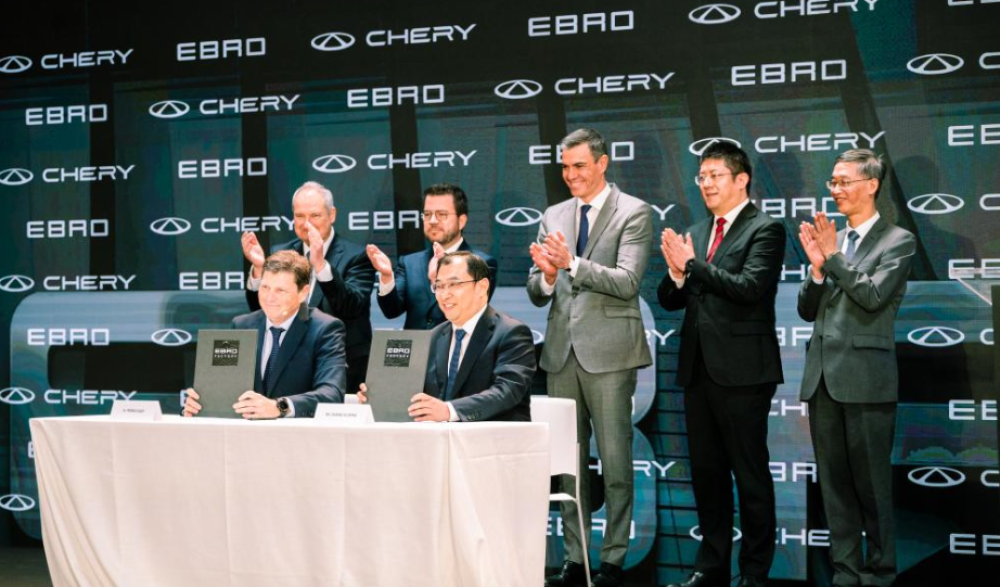 中国自動車大手の奇瑞汽車（Chery Automobile）とスペイン企業が協力して電気自動車を開発